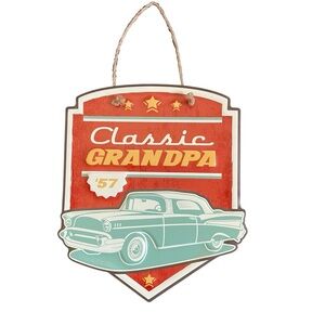 NWT Classic Grandpa Retro Sign ‘57 Chevy